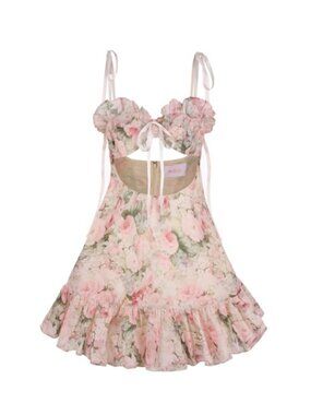 NWT SELKIE The PAMMY CHAMPAGNE SLIP DRESS, Size Med
